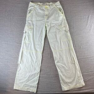 Y2K Love Gen  Mid Rise Wide Leg Cargo Pants Sz 7/29 Grunge Skater Avril Lavigne